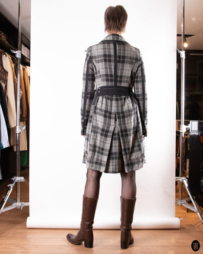 2000's Marithé + François Girbaud Plaid Wool Jacket L