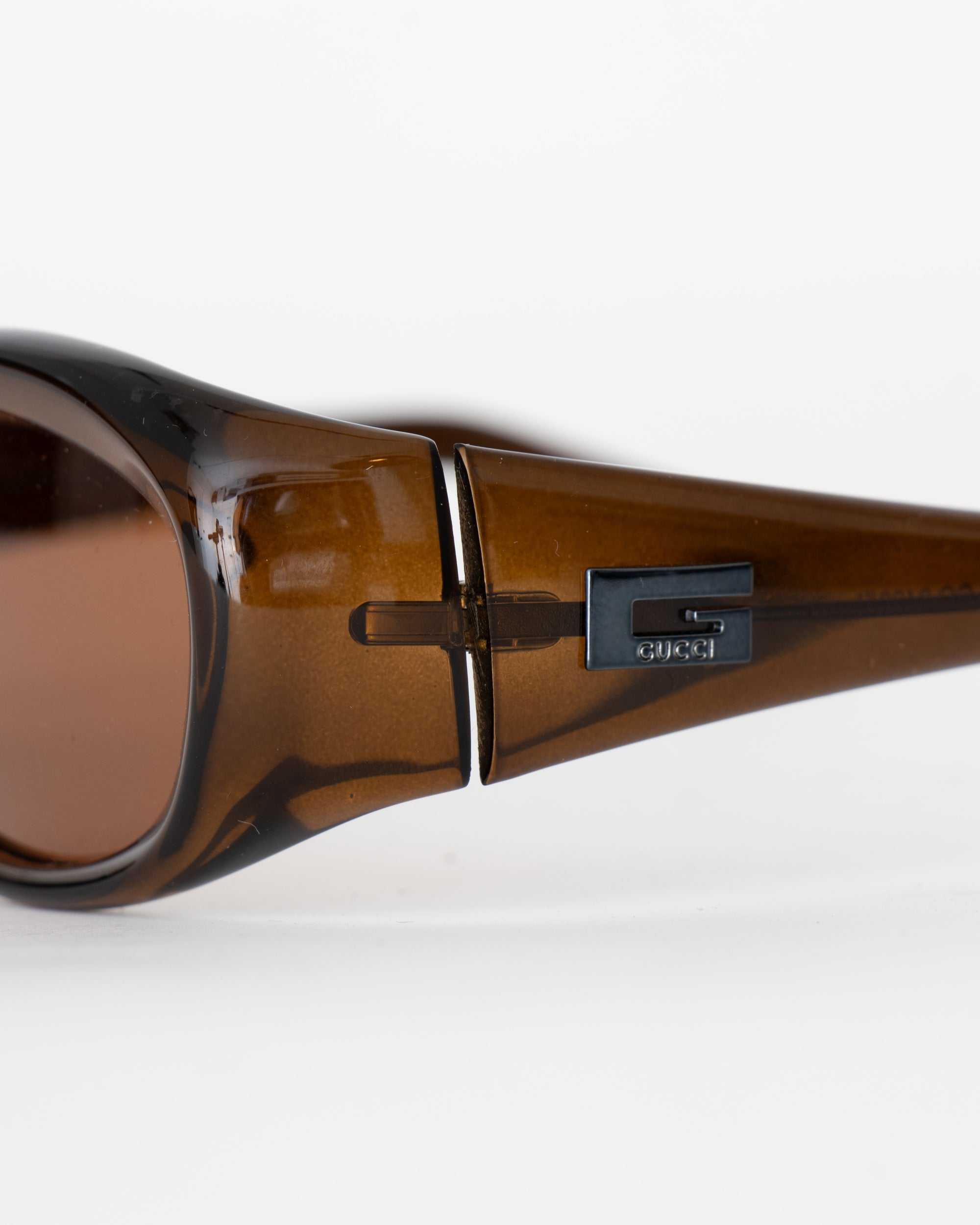 1990s Gucci Brown Toned Sunglasses