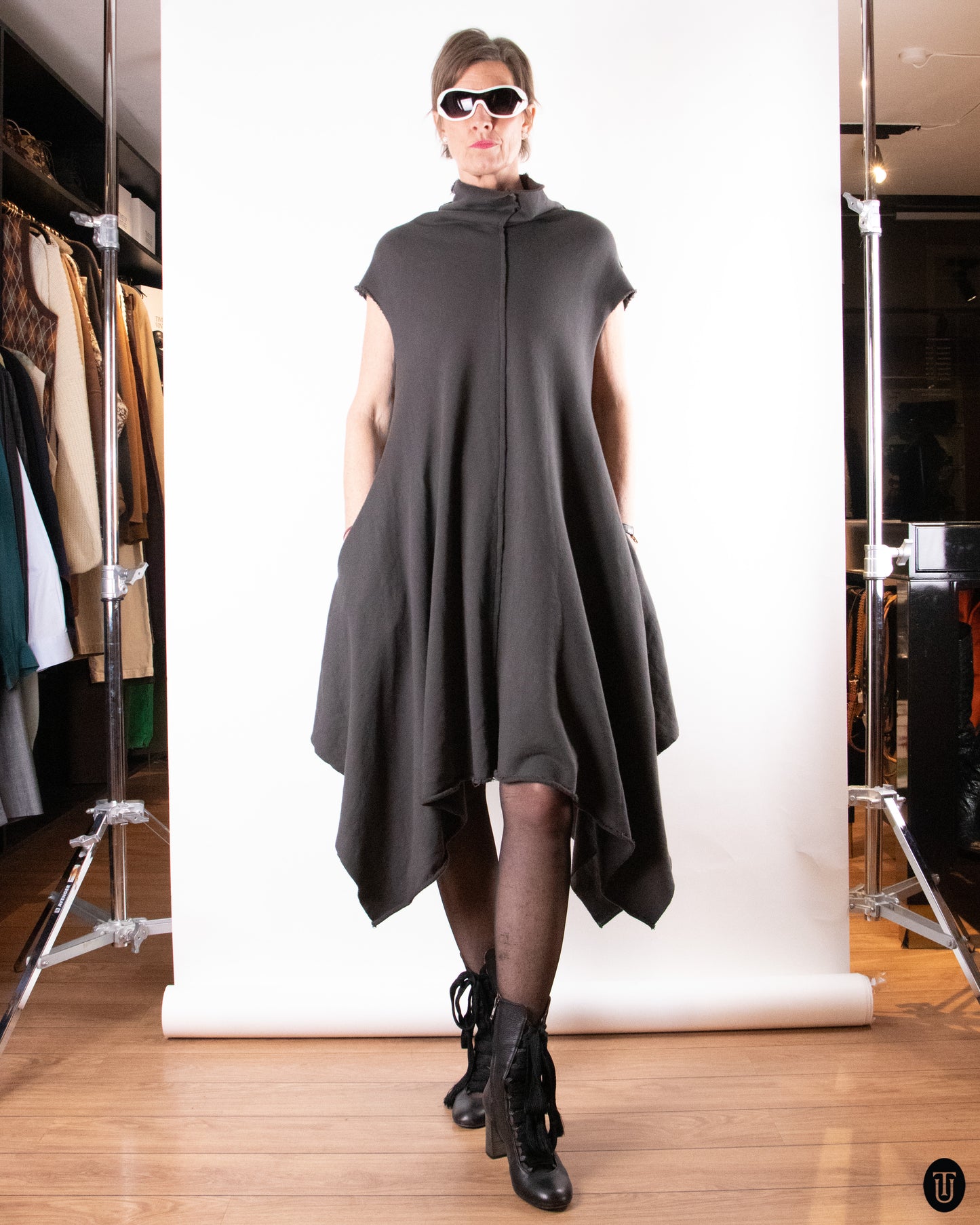 00's Ivan Grundahl Asymmetrical Dress L