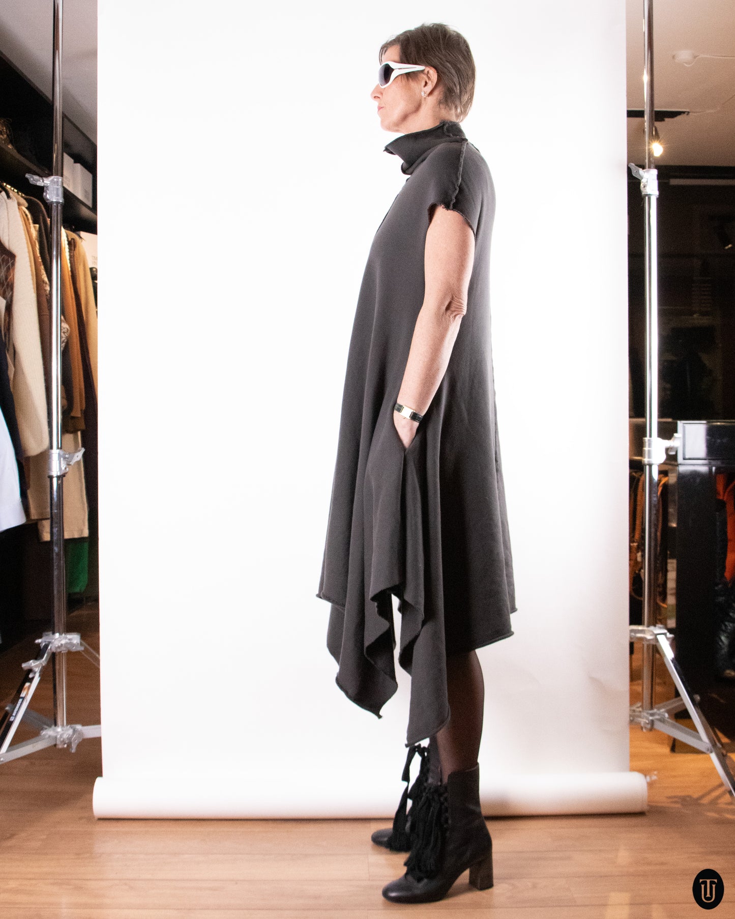 00's Ivan Grundahl Asymmetrical Dress L