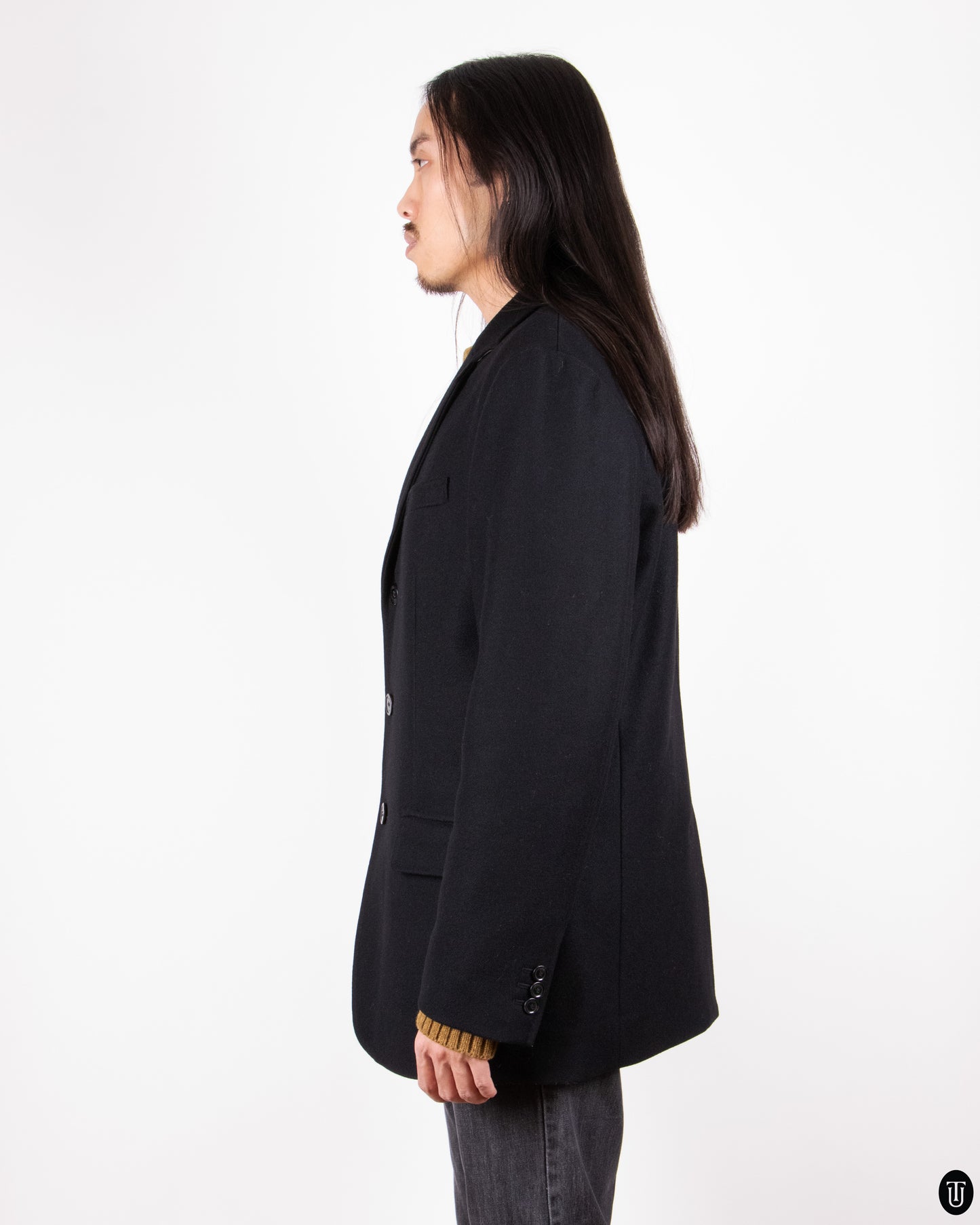 00's Burberry Wool Coat XL