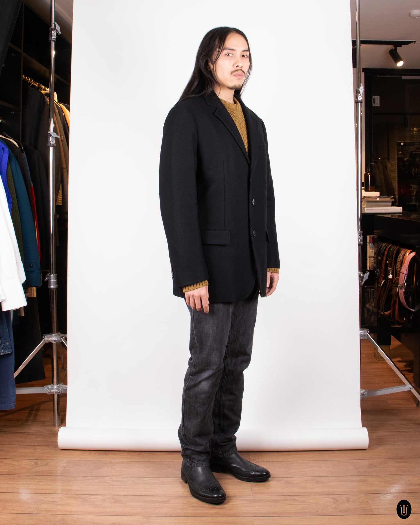 00's Burberry Wool Coat XL