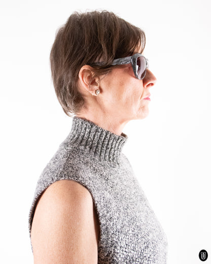 00's Celine Knit Turtleneck Dress L