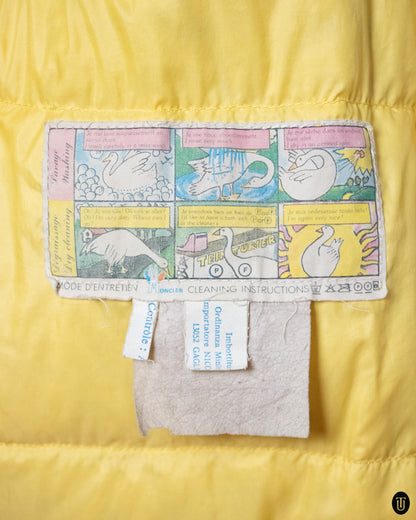 80's Moncler Yellow Puffer Jacket L