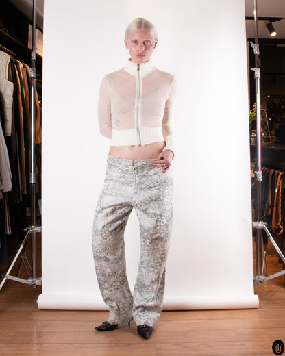 00s Giorgio Armani Jaquard Trousers M