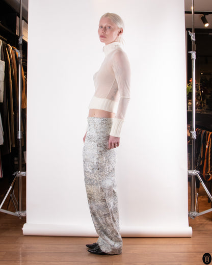 00s Giorgio Armani Jaquard Trousers M