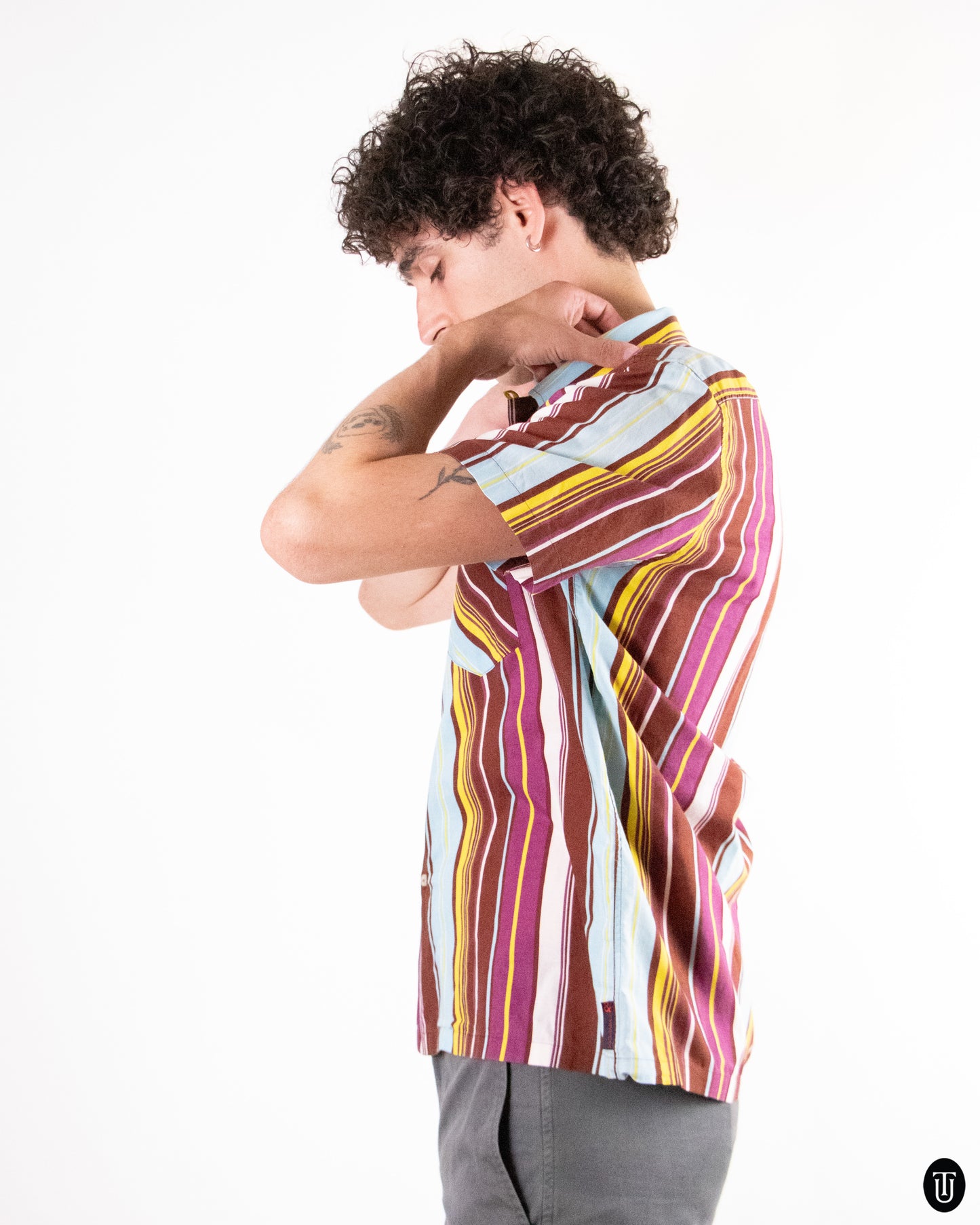 90's Dolce & Gabbana Striped Shirt M
