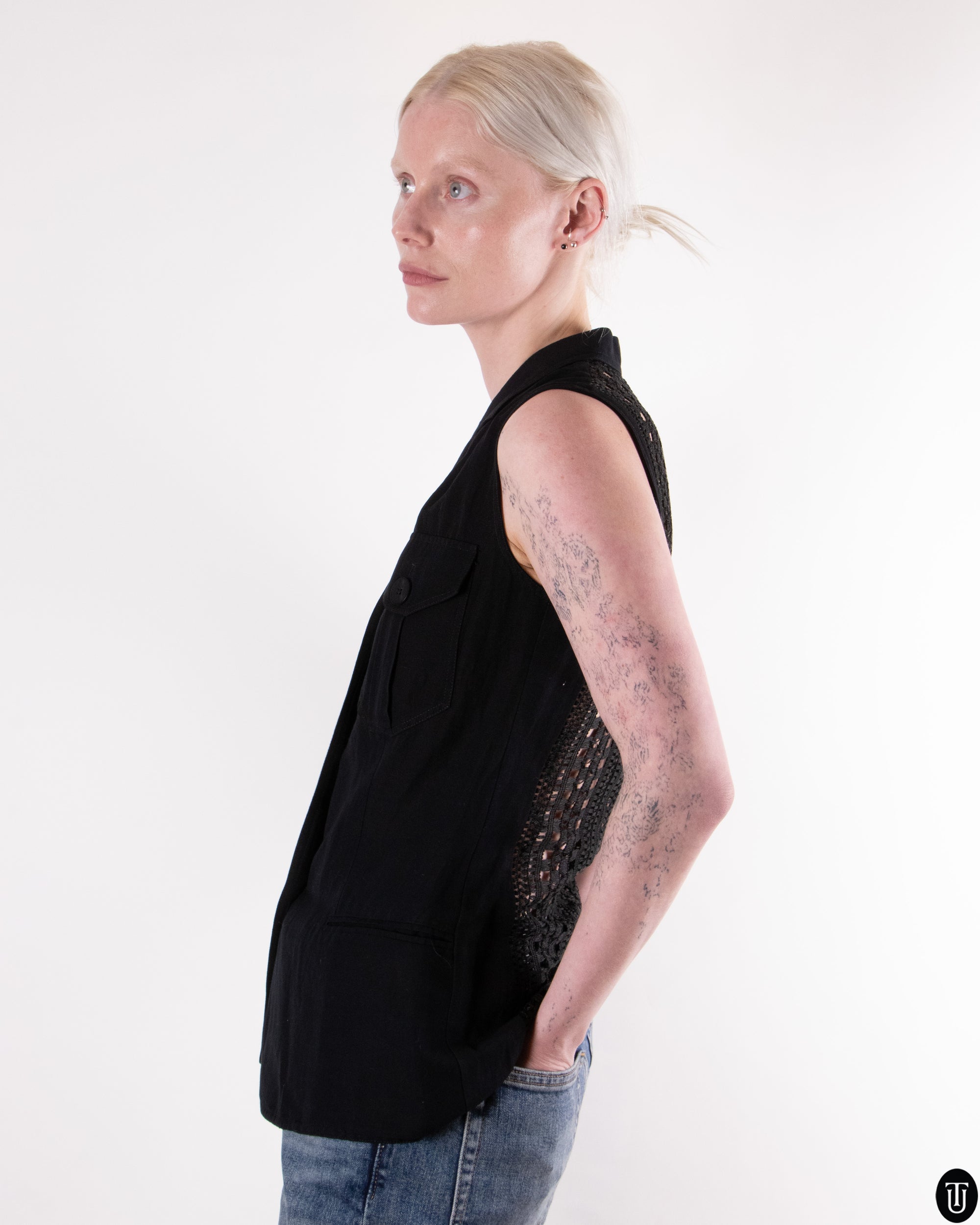 90's Genny Crochet Vest M