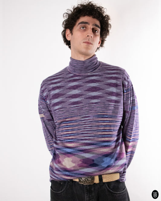 00's Missoni Cashmere Turtleneck Sweater XL