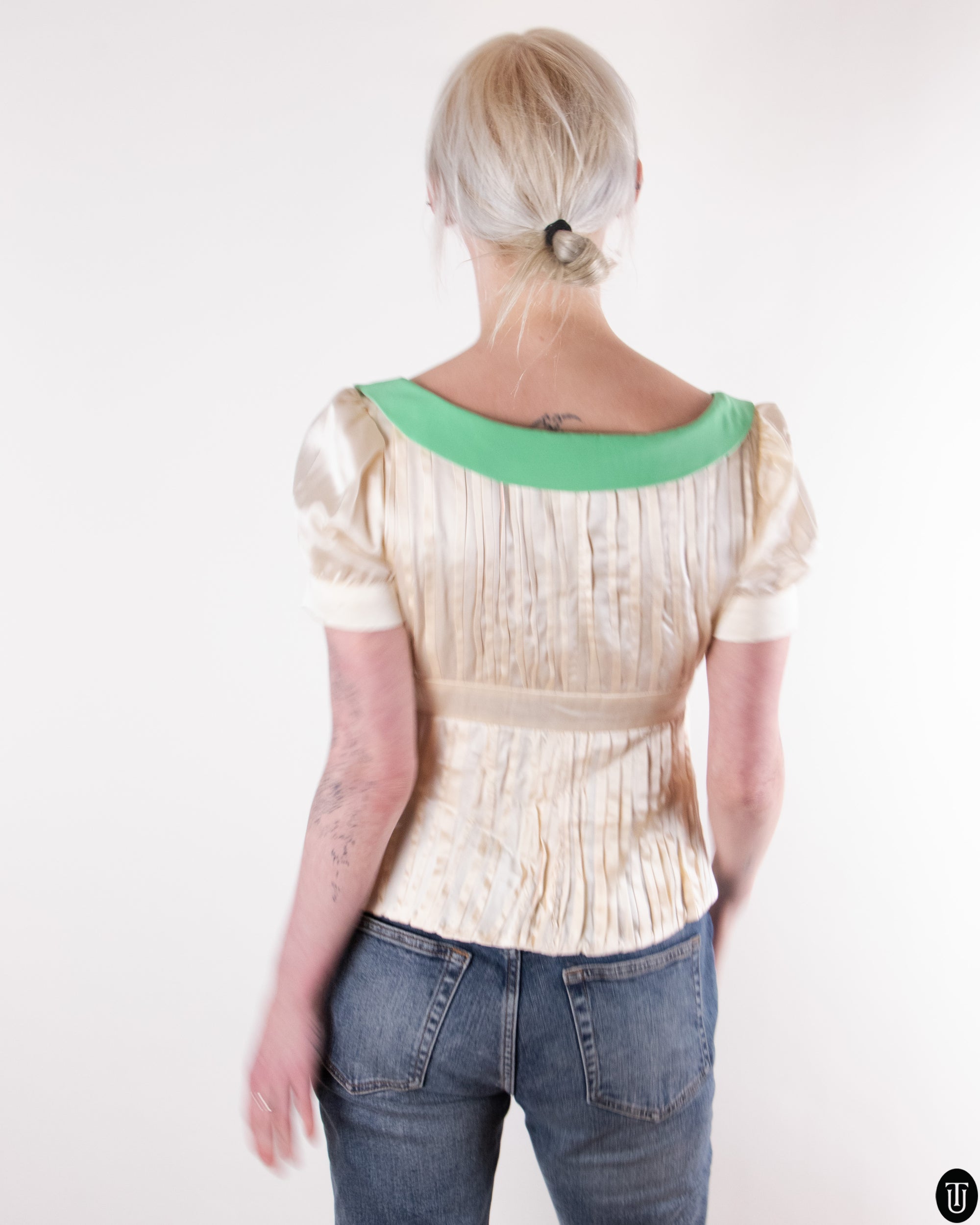 00s Nikoline Liv Andersen Silk Top S