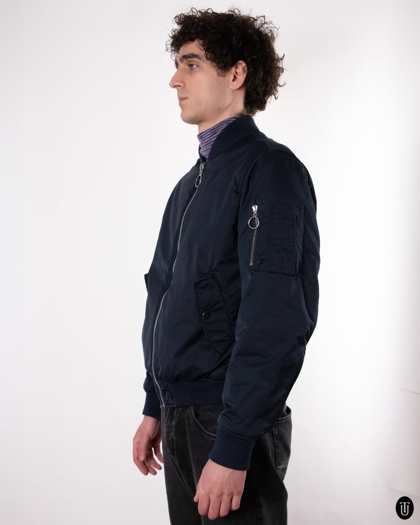 90's Trussardi Technical Bomber Jacket