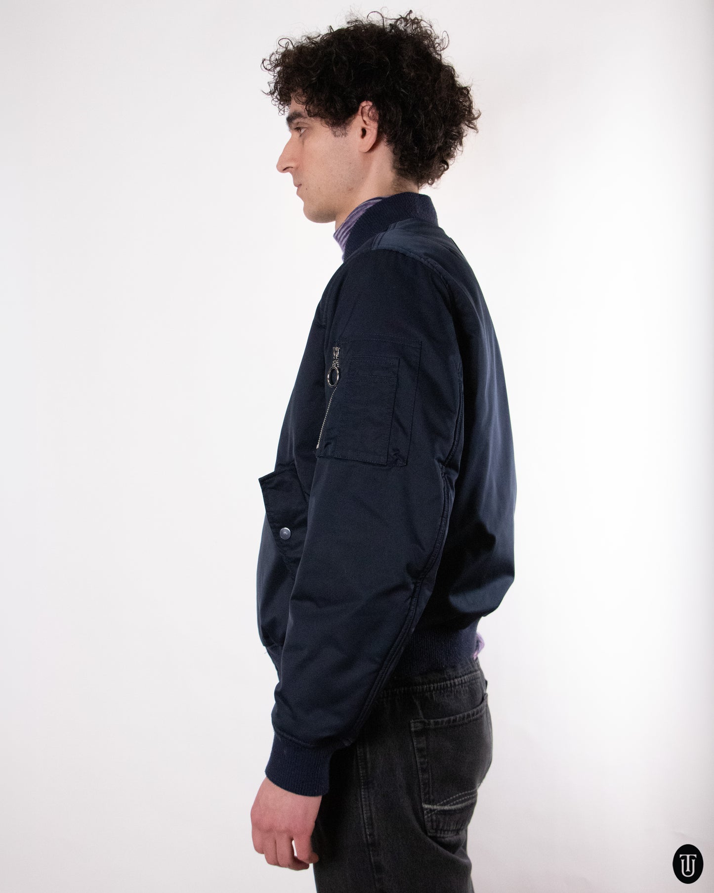 90's Trussardi Technical Bomber Jacket