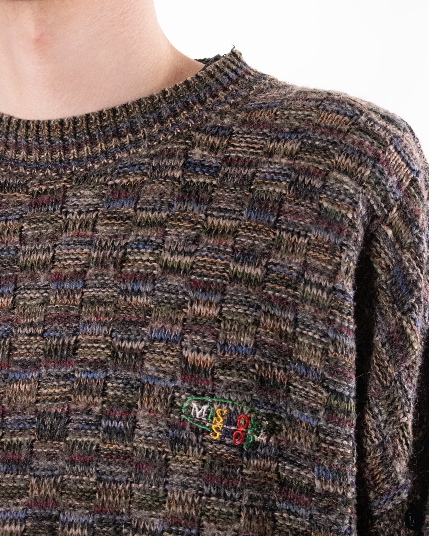 80's Missoni Knit Brown Melange XL