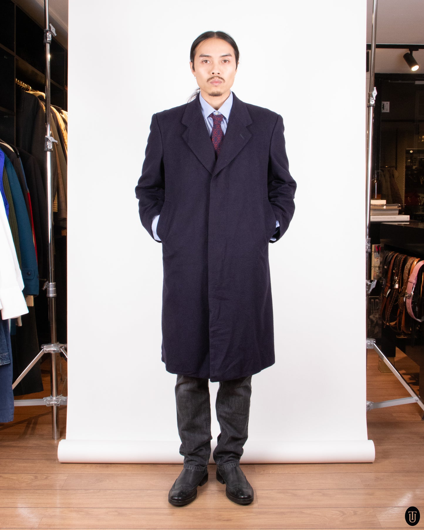 Late 90's Crombie Cashmere Coat L