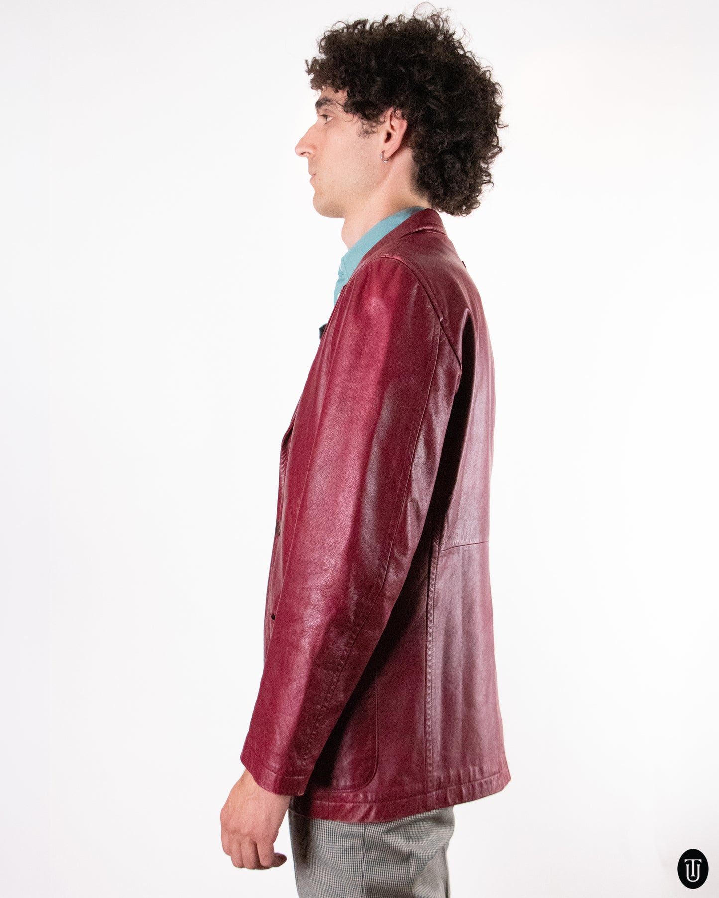 90's Jean Paul Gaultier Red Leather Jacket S