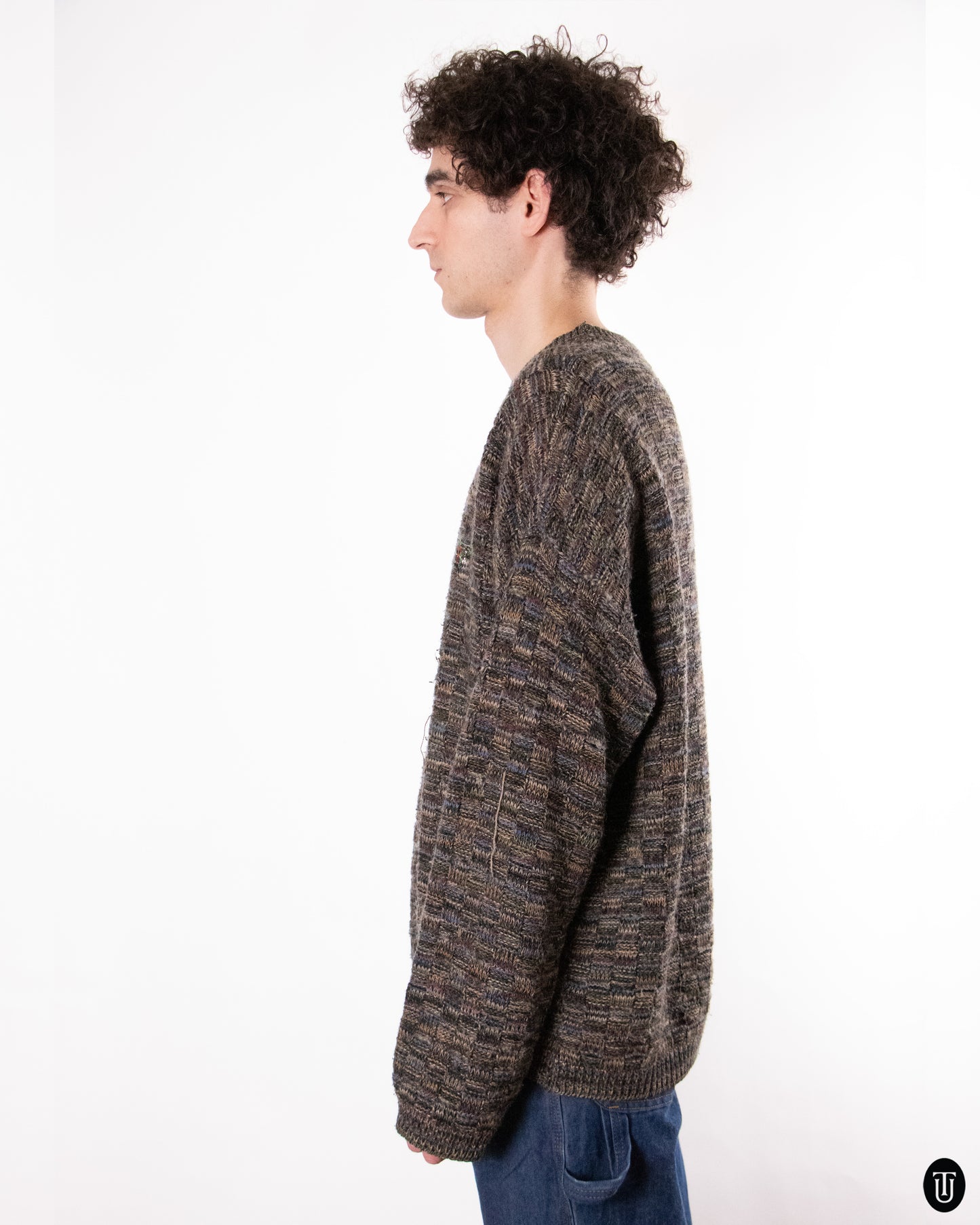 80's Missoni Knit Brown Melange XL