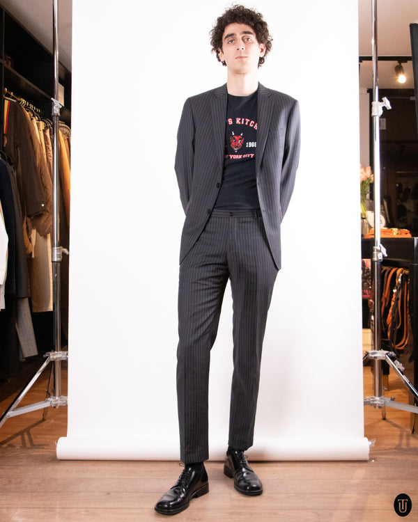 00's Pal Zileri Pinstripe Slim Wool Suit M