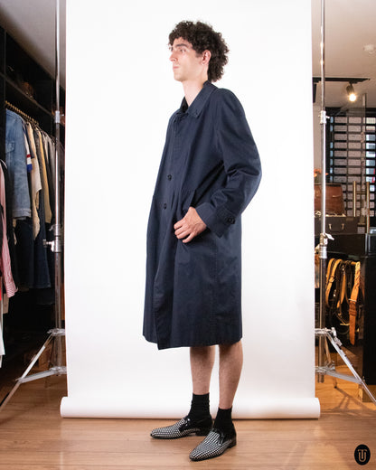 90's Burberry Navy Trench Coat M
