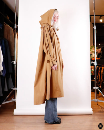 90's Claude Montana Camel Cotton Cape S