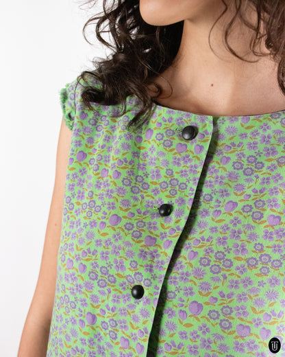 1970's Yves Saint Laurent "Rive Gauche" Quilted Mini Dress M