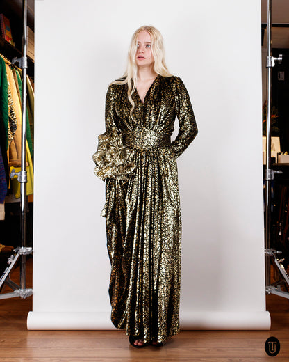 1980s Lurex Party Dress S