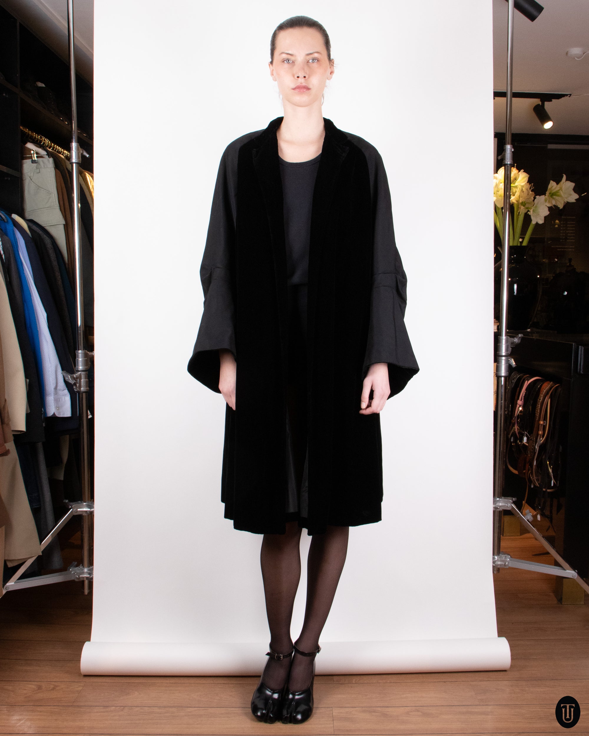 50s Christian Dior Haute Couture Cape Coat M