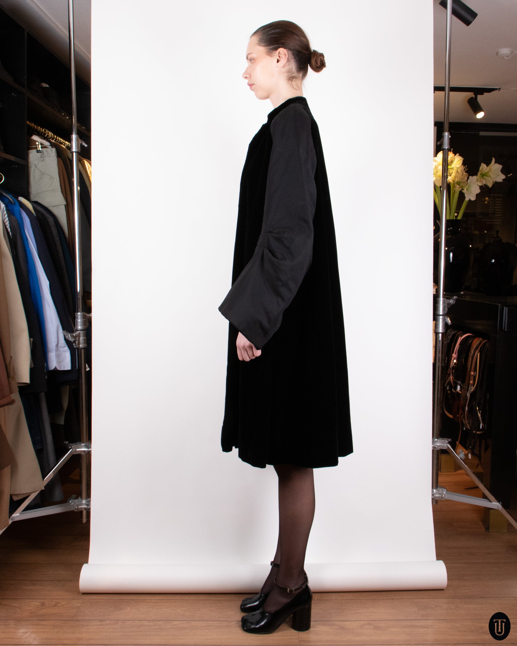 50s Christian Dior Haute Couture Cape Coat M