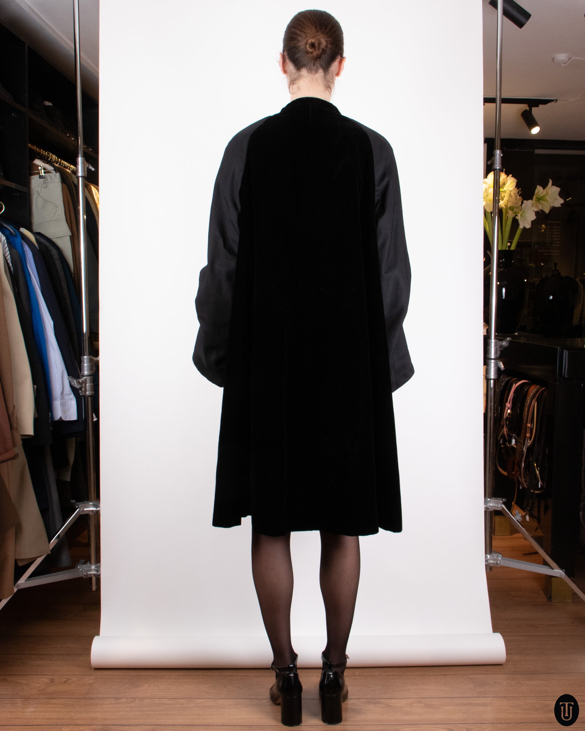 50s Christian Dior Haute Couture Cape Coat M