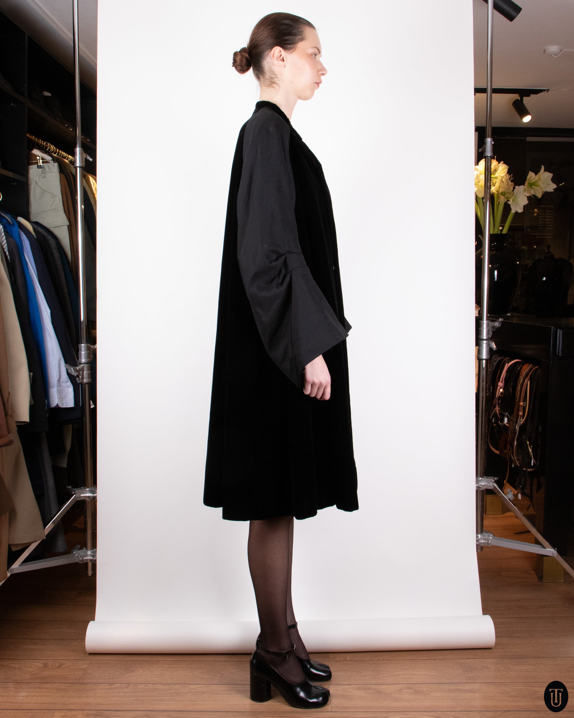 50s Christian Dior Haute Couture Cape Coat M