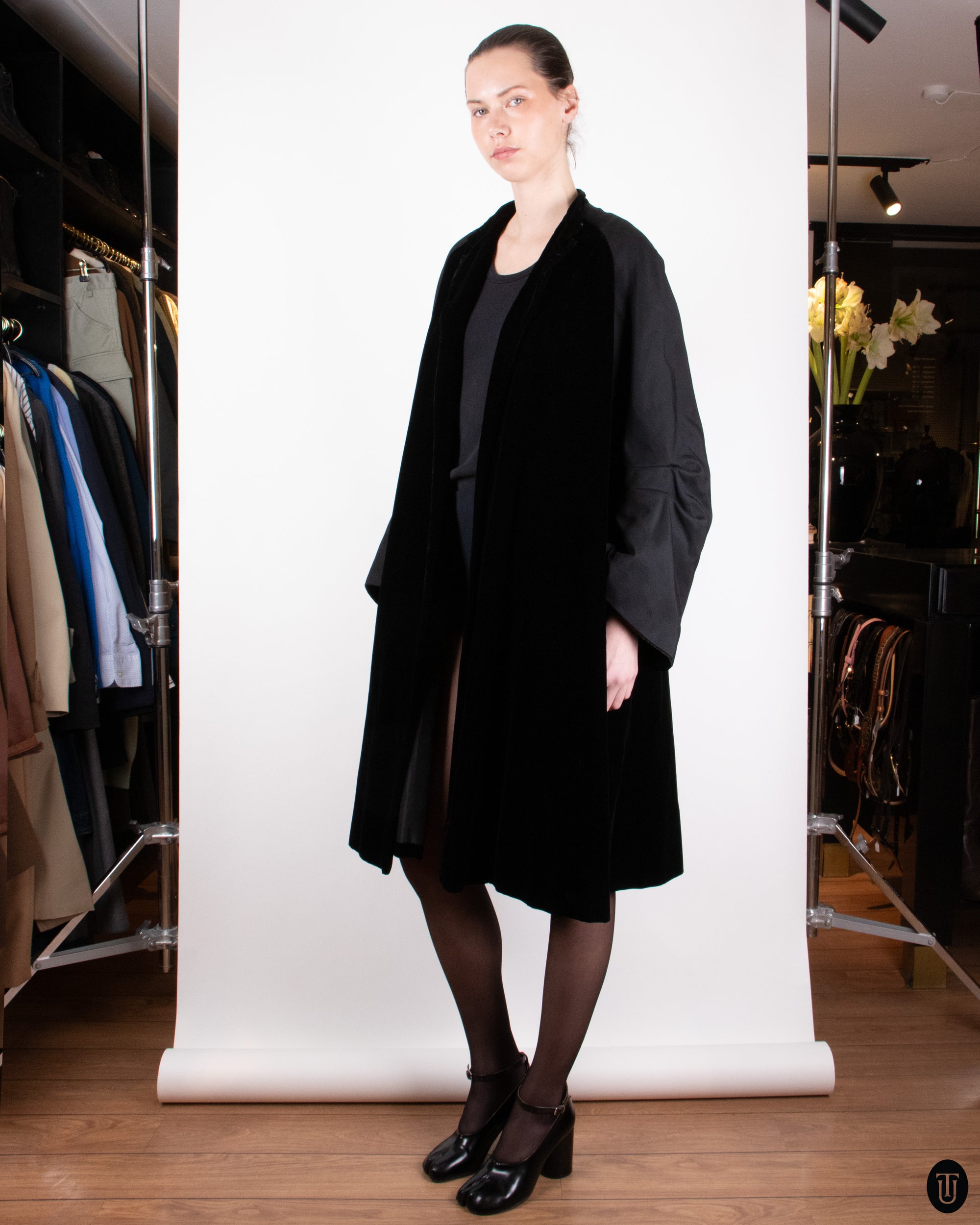 50s Christian Dior Haute Couture Cape Coat M