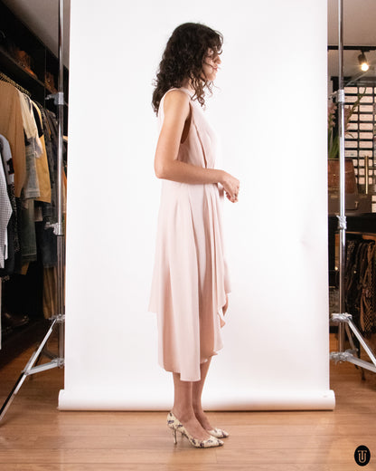 00's Christian Dior Silk Rose Dress M