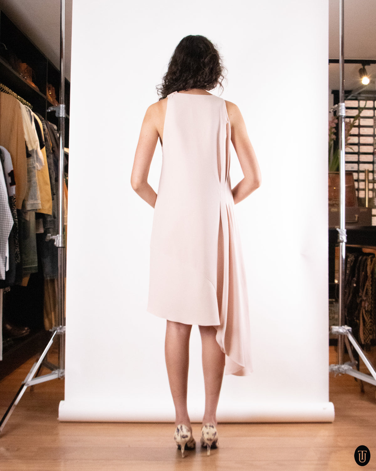 00's Christian Dior Silk Rose Dress M