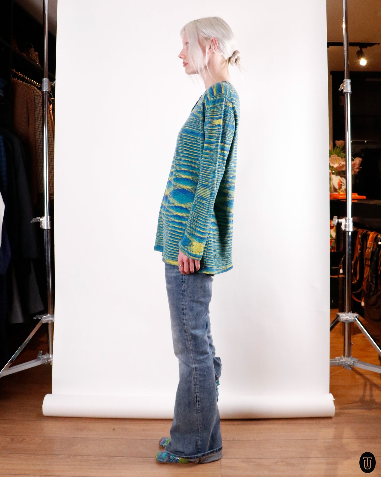 80's Missoni Cold Melangé Space-Dye Cashmere Knit M