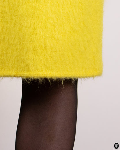 10s Versace Knitted Yellow Skirt M