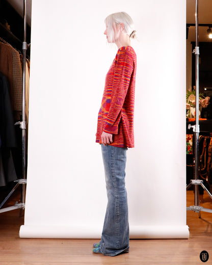 80's Missoni Warm Melangé Space-Dye Cashmere Knit M