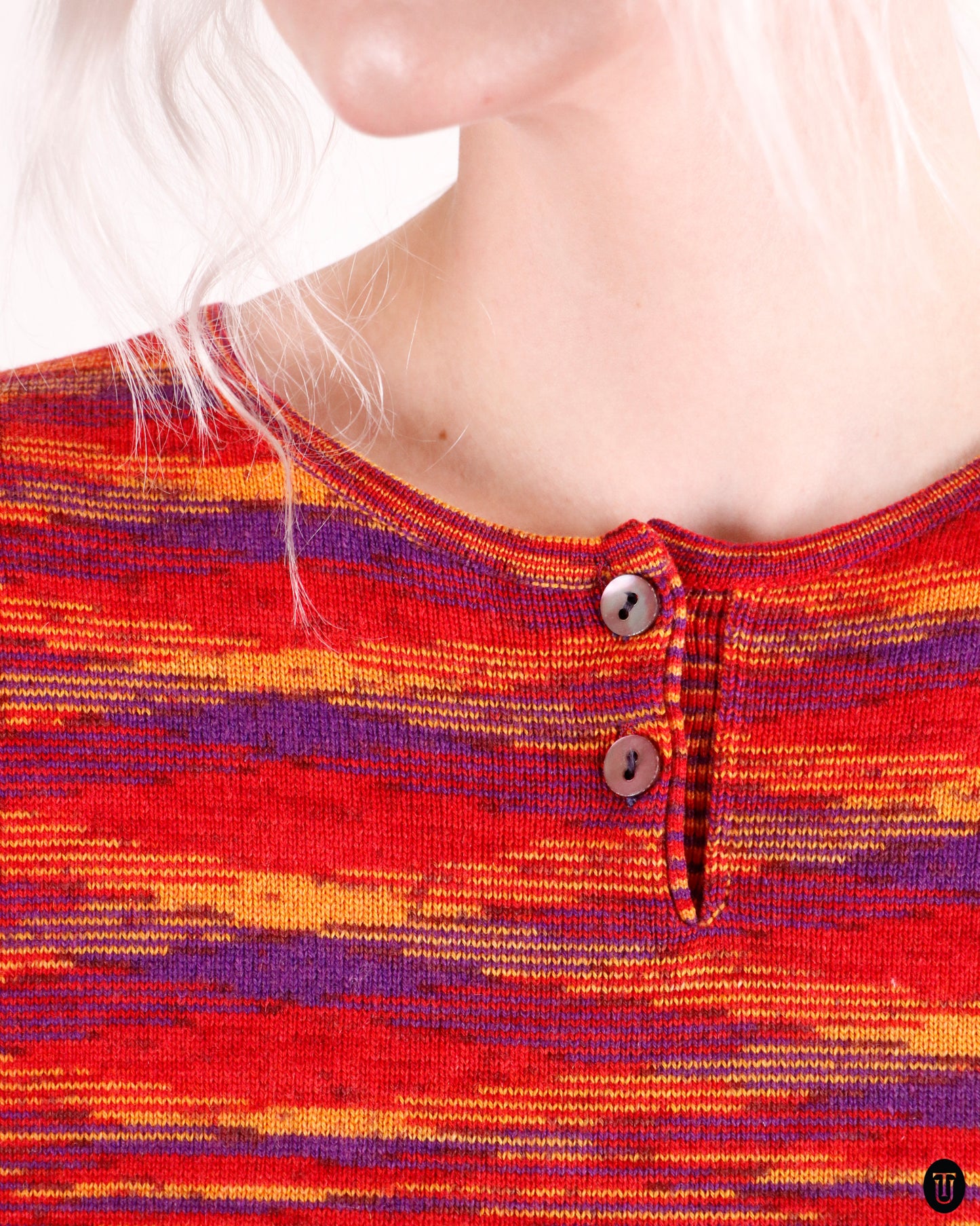 80's Missoni Warm Melangé Space-Dye Cashmere Knit M