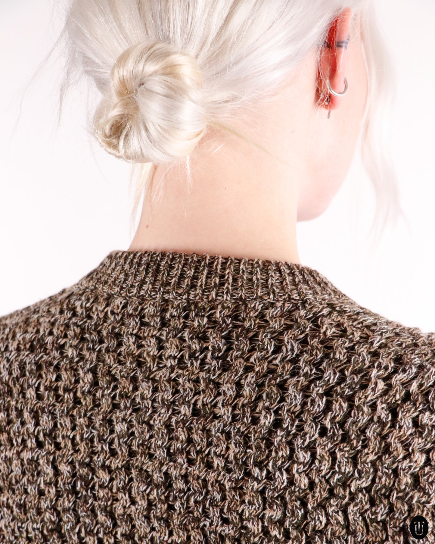 00's Prada Textured Wool-Cashmere Cardigan M