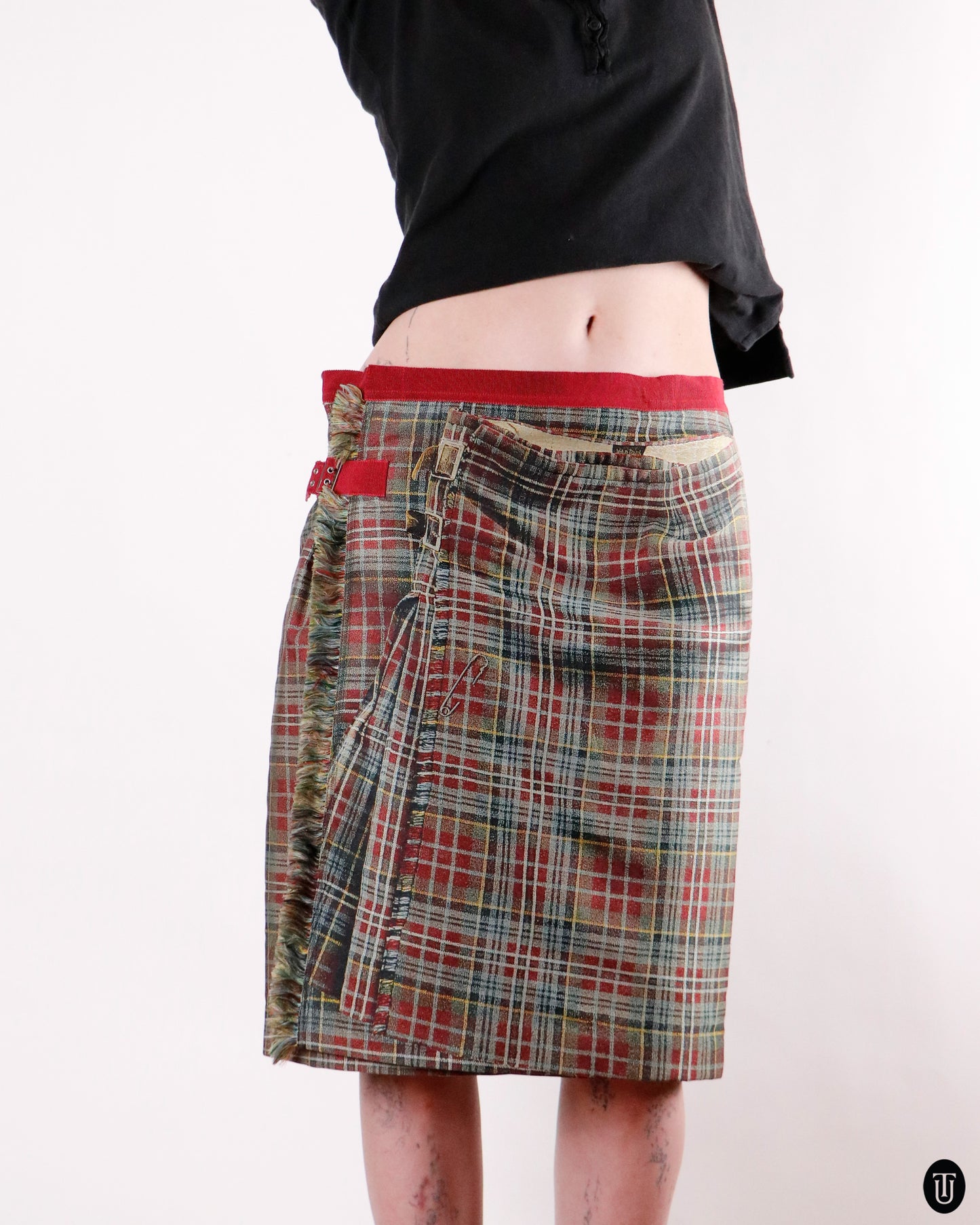 90's Jean Paul Gaultier Print Pattern Skirt L