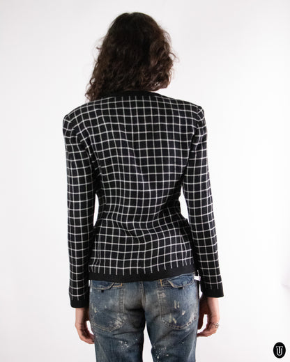 90's Christian Dior Grid Blazer S