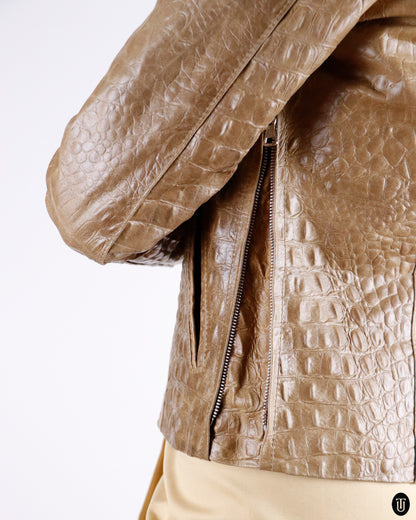 90's Inside Stone Leather Jacket S