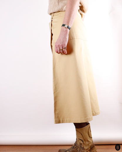 90's Yves Saint Laurent Rive Gauche Cotton Skirt S