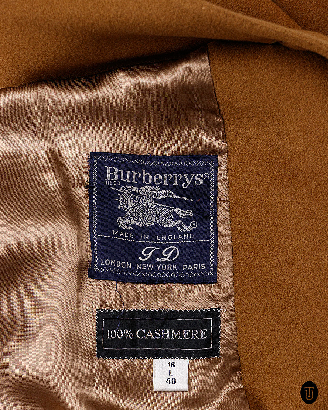 1980s Burberrys' Cashmere Coat XL