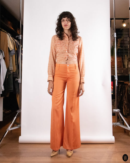 70's Levi Strauss & Co "Miss Levi's" Orange Trousers S
