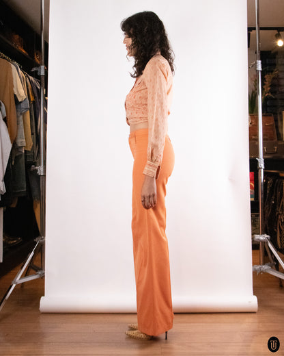 70's Levi Strauss & Co "Miss Levi's" Orange Trousers S