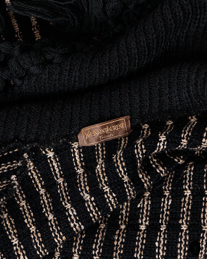 1970s Yves Saint Laurent Tricot Woollen Cardigan S