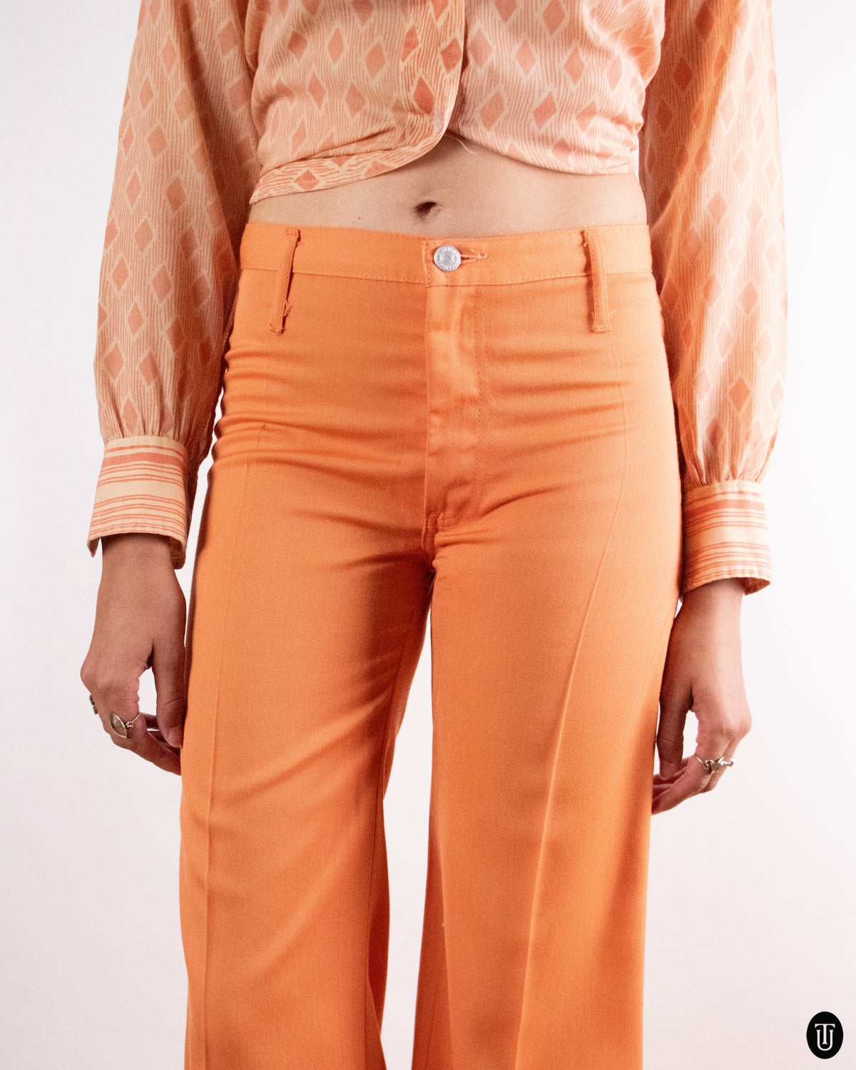 70's Levi Strauss & Co "Miss Levi's" Orange Trousers S