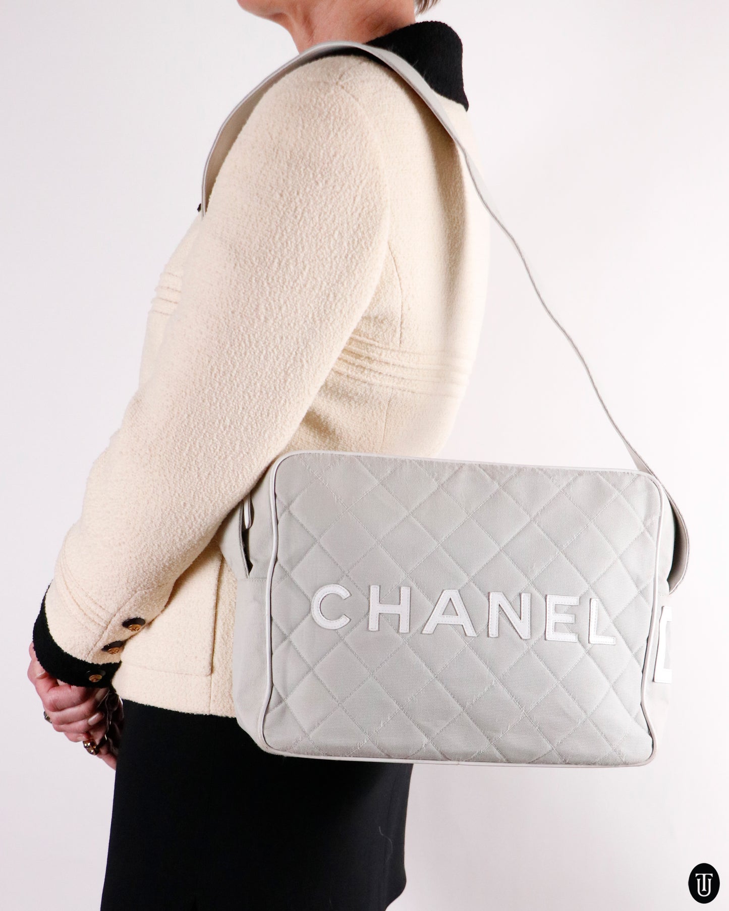 00's Chanel CC Sports Line Cross Body Bag