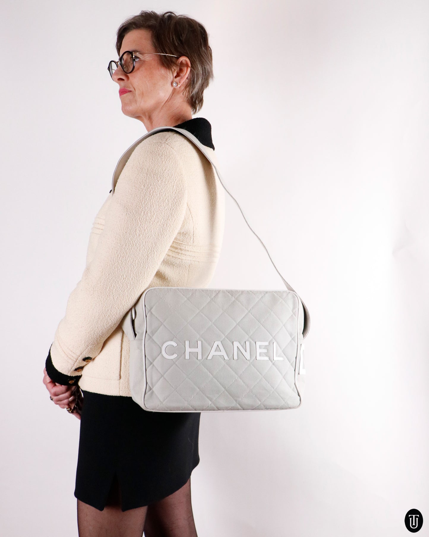 00's Chanel CC Sports Line Cross Body Bag