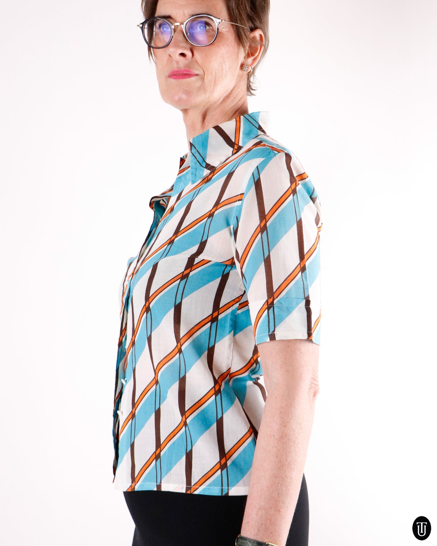 70's Christian Dior Cotton Shirt S