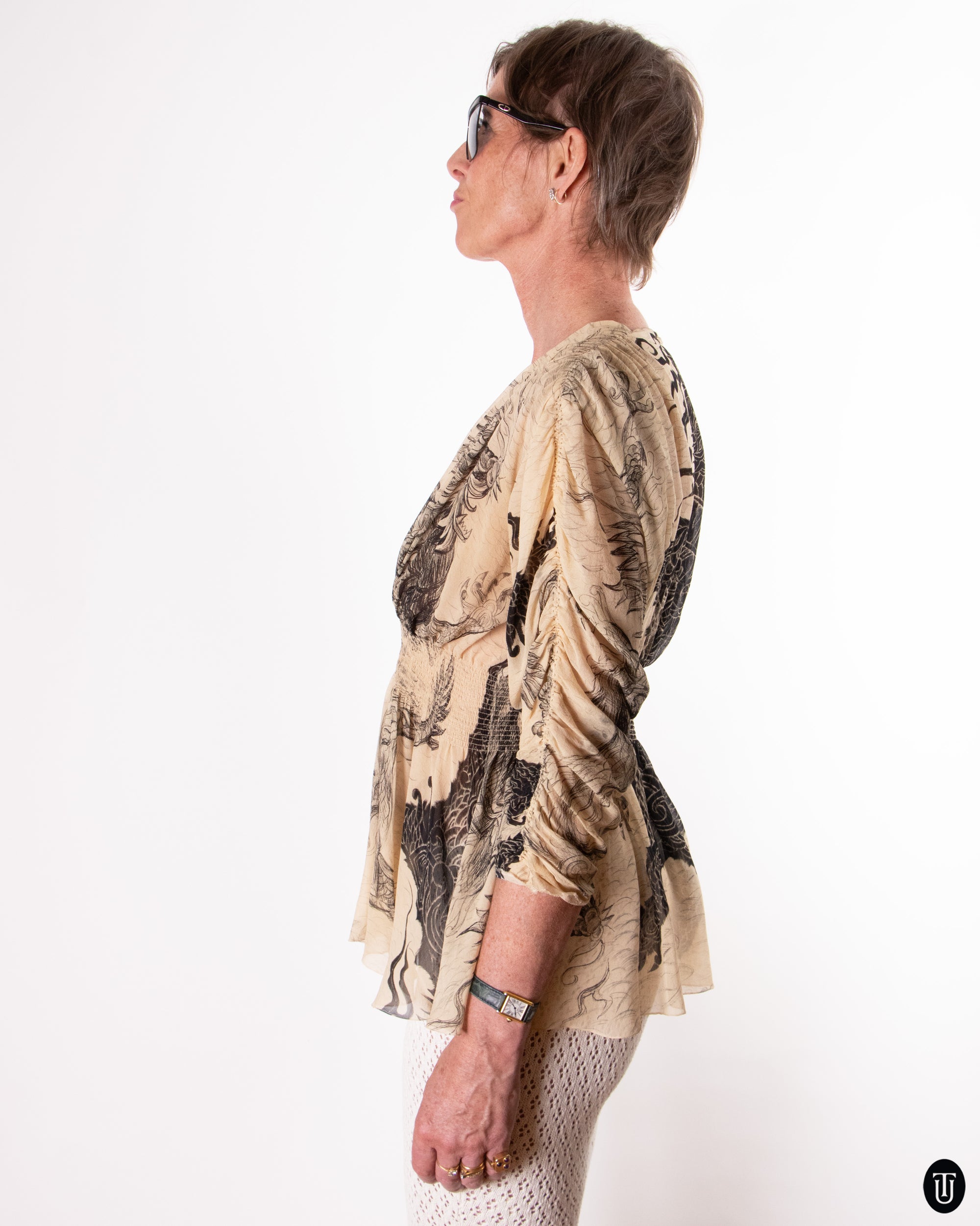 00's Jean Paul Gaultier Silk Blouse S